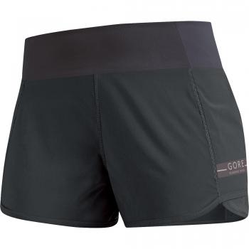 GORE RUNNING WEAR Pantalones cortos para corer, Mujer, Ligeros, Transpirables, GORE Selected Fabrics, AIR LADY Shorts, Talla 36, Negro/Marrón cuervo, TLAIRS993203