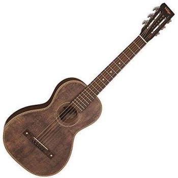 Vintage Paul Brett Signature Viator Electro-Acoustic Travel Guitar - Antiqued
