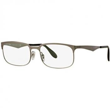 Ray-Ban 0Rx 6361, Monturas de Gafas para Hombre, Top Shiny Black On Silver, 54