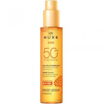 Nuxe Sun Tanning Oil SPF50 150ml - High Protection for Face and Body