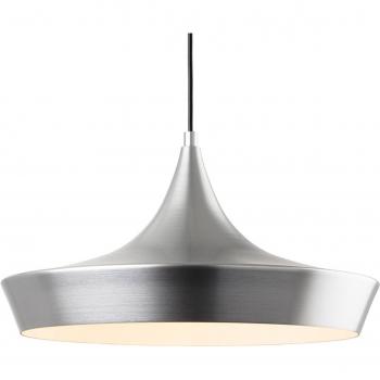 Lámpara colgante Leo Aluminio 1 bombilla 22cm, domo, diseño moderno, material de aluminio