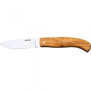 Navaja Joker de antaño NO79, hoja de 9 cm Inox 420, puño de olivo, 90 gr de peso, herramienta de pesca, caza, camping y senderismo