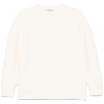 Max Mara Women's Wool-Cashmere Crewneck Sweater in Ivory White | Size Large