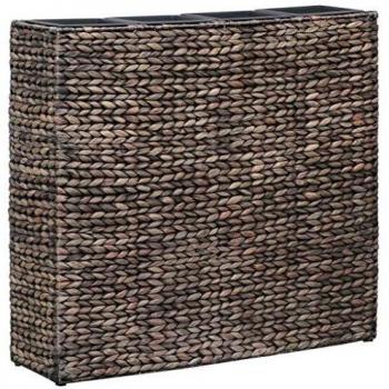 vidaXL Arriates Maceteros Tiestos para el Cuidado de Las Plantas Flores Decoración Interior y Exterior 4 Macetas Estilo Jacinto de Agua Marrón