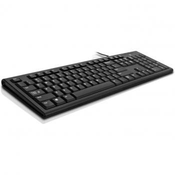 V7 KU100 USB QWERTY Inglés Negro - Teclado