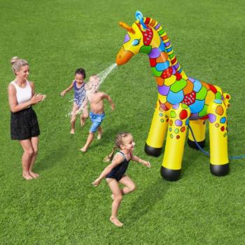 Juego Piscina 142X104X198Cm Rociador Bestway Pl Jumbo Giraffe