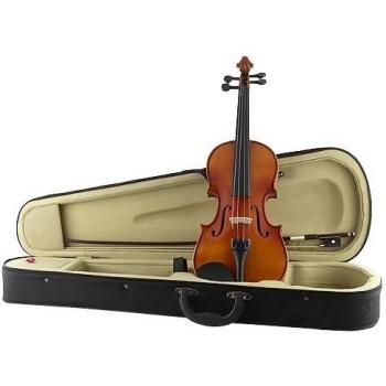 53337 Stagg Violín 3/4 con lazo en el carcasa Grey