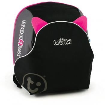 Trunki BoostApak - Mochila Convertible en Asiento Elevador para Coche, Grupo 2-3, Color Rosa y Negro