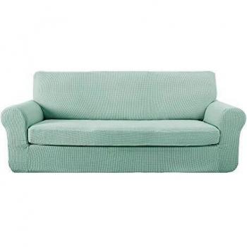 Deconovo Funda para Safá Protectora 4 Plazas 237 x 83 x 89 cm Azul Claro