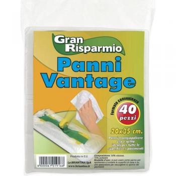Paños mangiapolvere desechables Vantage Gran ahorro 20 x 35, 40 unidades