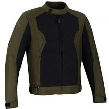 BERING Chaqueta moto RIKO Kaki/Negro, Kaki/Negro, S