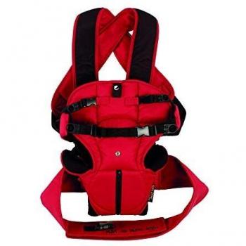 Jané Travel Mochila Portabebé, de 3,5 a 15 kg., con Reposacabezas y Babero, Color Red