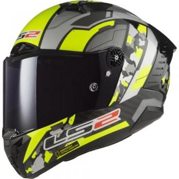 Casco Integral LS2 FF805 Thunder Carbon Space H-V Amarillo Gris
