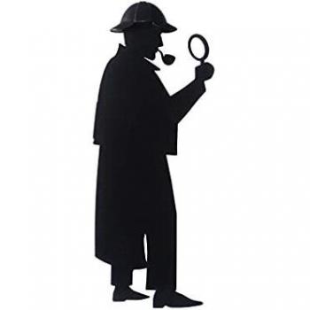 Balvi Marcapáginas Sherlock Color Negro Inspirado en la Famosa Novela Sherlock Holmes Divertido Regal