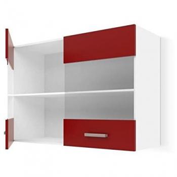 Mueble de cocina Rojo PVC Cristal Plástico Melamina 80 x 31 x 55 cm