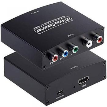 Convertidor de Video INF HD YPbPr y Audio L/R a HDMI Negro