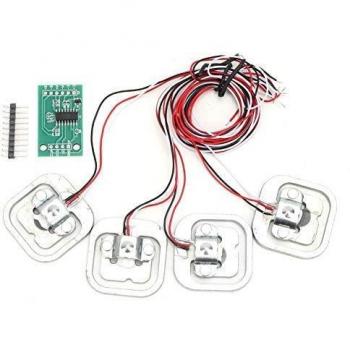 Fafeicy HX711 Módulo, 4 piezas Personal 50Kg Sensor de ponderación, 34 * 34 mm