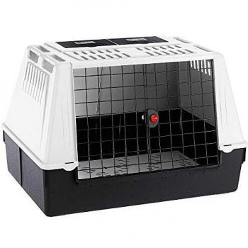 Ferplast Transportín para Perros para Automóvil Atlas Car 100, Rejillas de ventilación, Compartimentos portaobjetos, Alfombrilla de Drenaje