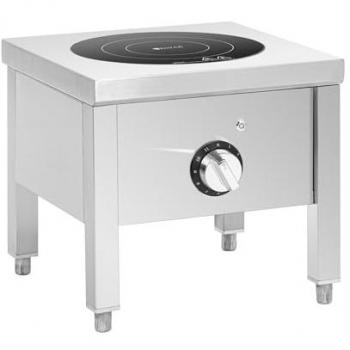 Placa de inducción independiente 30 cm 5000 W acero inoxidable Royal Catering