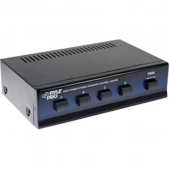 Pyle PSS4 High-Fidelity Stereo Speaker Selector with 4 Channels