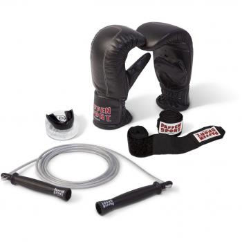Paffen Sport Allround Entrenamiento de Juego para el Cajas, Allround, Set mit Boxsack-Handschuhen GR: S/M