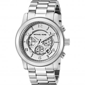Reloj Analógico de Cuarzo para Hombre Michael Kors MK8086 (50mm) con Correa de Acero Inoxidable Color Plateado