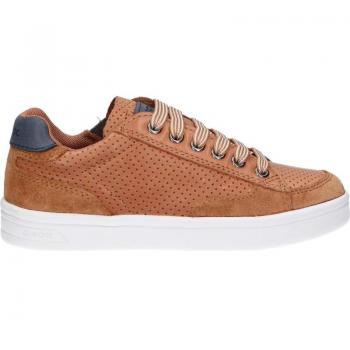 Zapatillas Deportivas Geox Djrock para Hombre y Niño, Color Cognac-Navy, Talla 29 EU