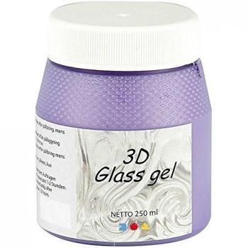 3D glass Gel, lilac, 250ml