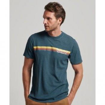 Camiseta Vintage Venue Azul Superdry para hombre