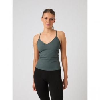 Björn Borg Studio Rib Strap Tank Green, Size L