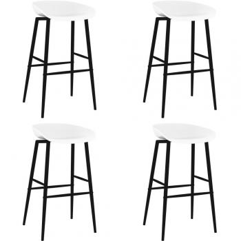 Taburetes de Bar blancos de 4 PC