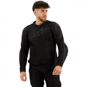 Chaqueta de Moto Alpinestars T-GP Plus R V4 Airflow Negra, textil perforada, talla L