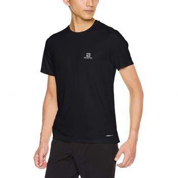 Salomon Stroll SS tee Camiseta, Hombre, Negro, L