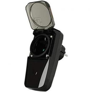 Trust AGDR-200 Regulador de Intensidad para Enchufe Exterior, Color Negro, IP44 Integrado