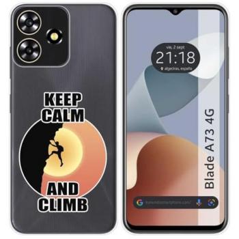Funda de Silicona para Zte Blade A73 4G con Diseño de Hombre Escalador
