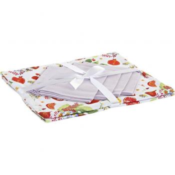 Mantel y servilletas DKD Home Decor 8424001798766 Multicolor 150 x 150 x 0,5 cm (5 pcs)