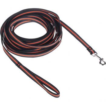Correa de entrenamiento en goma para perros - 10 m x 1,7 cm