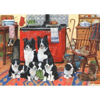 The House of Puzzles Meet The Family 1000 Piece Jigsaw Puzzle - Artist Illustrated, Scenic Landscape, Deluxe Puzzle Gifts