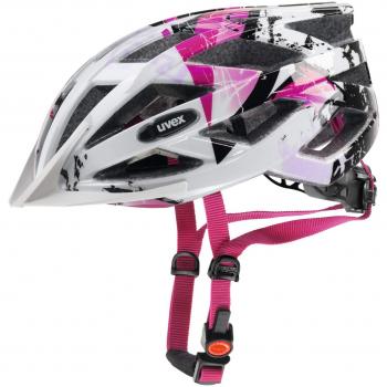Uvex Fahrradhelm Air Wing Casco de Bicicleta, Mujer, White-Pink, 52-57 cm