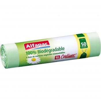Alfapac - Bolsa de basura con revestimiento antideslizante, biodegradable, pack de 2