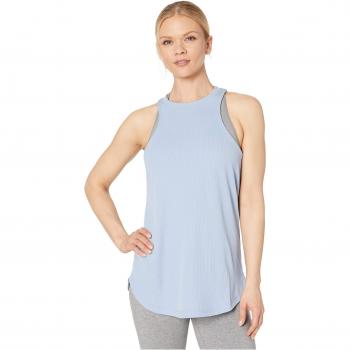 Nike W Nk Dry Studio Tank Camiseta, Mujer, Indigo Fog/Black, M