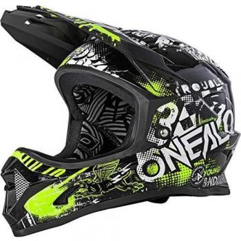 O'Neal Fullfacehelm Backflip Attack Schwarz Neon Gelb, XL, 0500-64