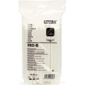 Pegamento termofusible PRO-B blanco 12 mm x 190 mm - 1 kg