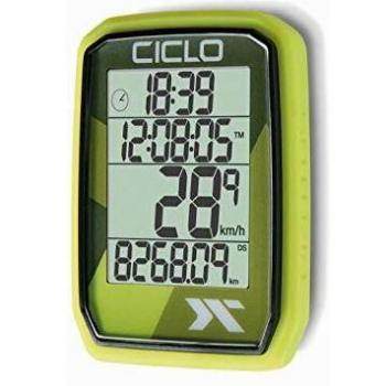 Computadora Inalámbrica para Bicicleta CicloSport Protos 205 Verde con 5 Funciones