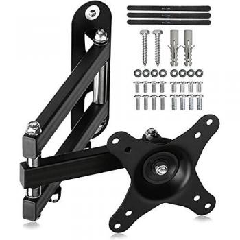 Suptek Soporte TV Pared, Soporte Monitor Pared para de 15-32 Pulgadas de hasta 13 kg, Puede Girarse/Inclinarse/Extenderse VESA 100x100/75x75mm, Soporte Television Pared- MA2720