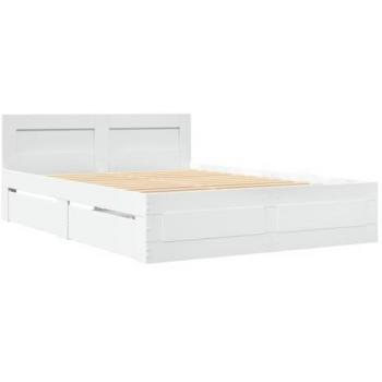 Cabecero blanco redondo de madera multicapa 120x190 cm