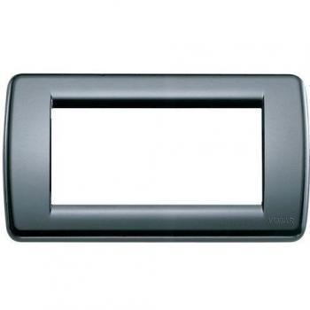 Placa Rondò 4 Módulos Color Gris Grafito VIMAR IDEA
