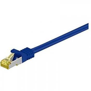 Cable de red S/FTP Cat 7, 7.5m, Azul, RJ45, sin halógenos (LSOH)