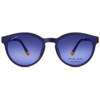 Polar JUNIOR 476 Clip-On Polarized 48 Blue Men's Sunglasses 45mm