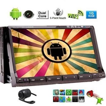 Android 4.2 OS Car Audio 7 multi-touch coche de la pantalla en el tablero de DVD estšŠreo del coche DVD GPS de navegaciš®n FM / AM Radio CD DVD Všªdeo Audio iPod Bluetooth Jefe Unidad WiFi USBSD + Free Video Cš¢mara